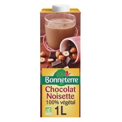 Bonneterre Boisson Riz chocolat noisette bio, 1L