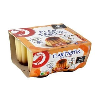 Auchan Flan au caramel, 4x100g
