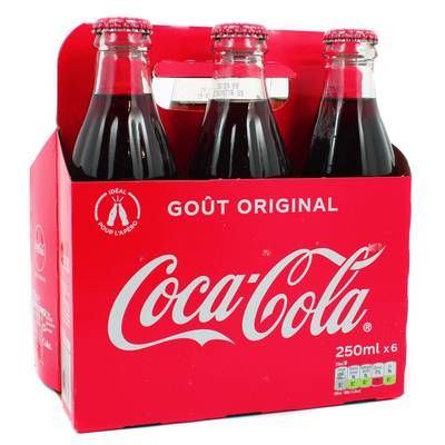 Coca-Cola Classique (bouteille en verre), 6x25cl