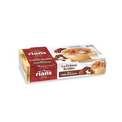 Rians Crème brûlée façon noix de pécan, 2x100g