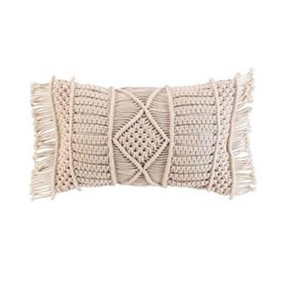 3574386099561 - Douceur D Interieur - Coussin Déco à Franges macralina Beige
