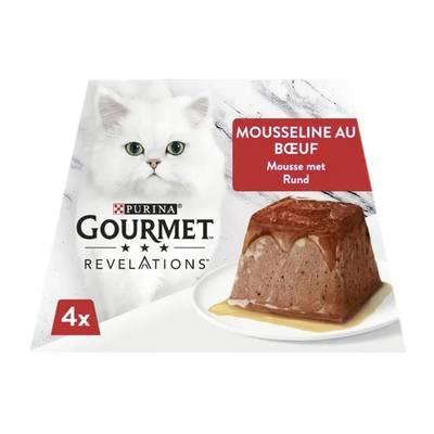7613287071262 - Purina - Gourmet Révélations - Pots Mousseline Boeuf nappée de sauce pour Chat