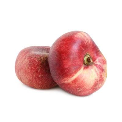 Nectarine blanche plate, Barquette de 4 fruits