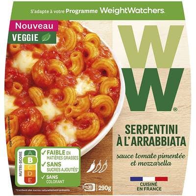 WW Serpentini à l'arrabbiata, tomate pimentée et mozzarella, 280g