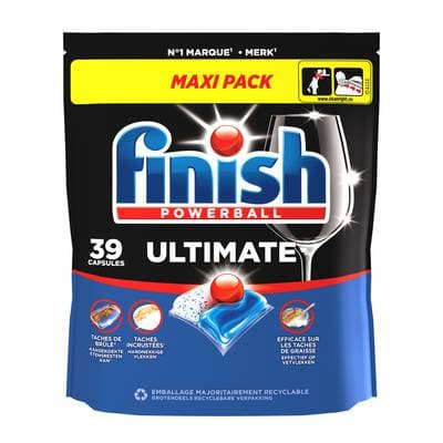 Finish Capsules Lave-Vaisselle Powerball Ultimate Maxi, 39 lavages