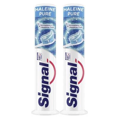 Signal Dentifrice fraîcheur haleine pure, Lot de 2x100ml