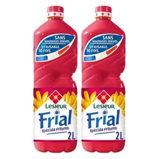 Lesieur Huile spéciale friture Frial, Lot de 2x2L