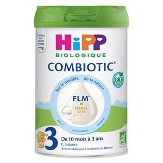 Hipp Lait de Croissance Combiotic FLM Bio 3ème âge en Poudre Bébé Dès 10 mois, 800g