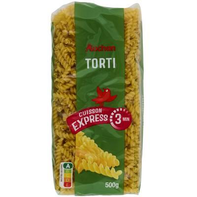 3596710408863 - Auchan - Pâtes Torti Cuisson Rapide 3 min