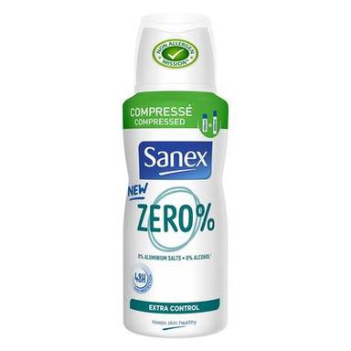Sanex Déodorant compressé 48h Zéro %, 100ml