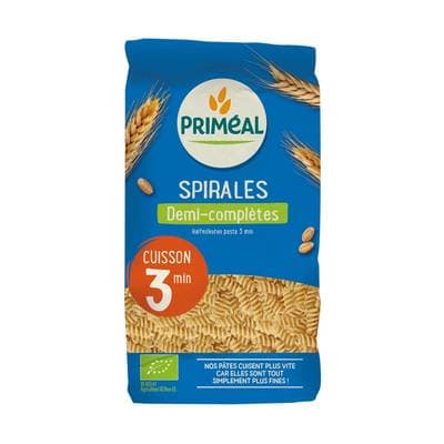 Priméal Spirales 1/2 complet bio cuisson 3 minutes, 500g