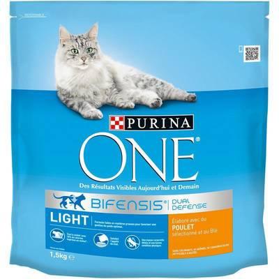 3222270550765 - Purina - One - Croquettes Poulet Allégées pour chat adulte