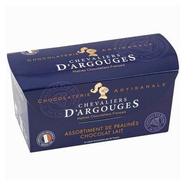 Les Chevaliers d'Argouges Assortiment de Pralinés au Lait, 185g