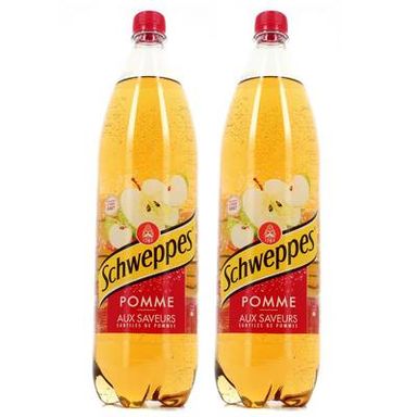 Schweppes Pomme, Lot de 2x1,5L
