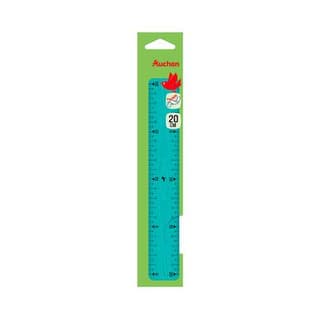 Auchan Règle plate flexible 20cm, 1 règle