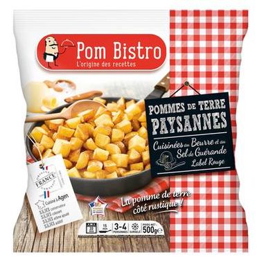 Pom Bistro Pommes de terre Paysannes au beurre et sel de Guérande Label Rouge, 500g