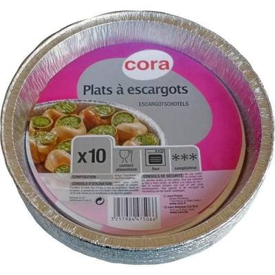 Cora Plat à escargots en Aluminium, 10 pièces
