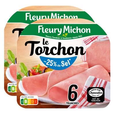 2050000396366 - Fleury Michon - Jambon Le Tranché Fin Torchon Taux de Sel Réduit