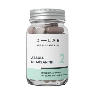3701026310667 - D-Lab - Absolu de mélanine- Pigmente & intensifie le bronzage - Compléments Alimentaires