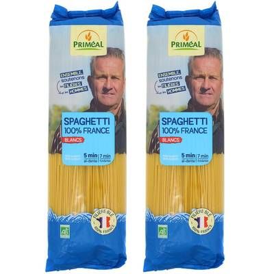 Priméal Spaghetti bio, Lot de 2x500g