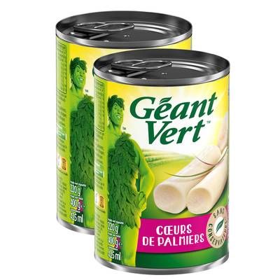 Géant Vert Coeurs de palmier, Lot de 2x220g