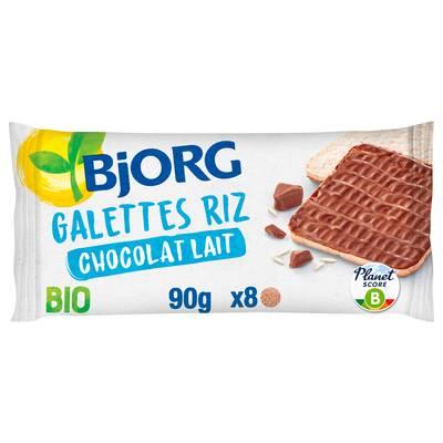 3229820788067 - Bjorg - Galettes Riz Chocolat au Lait Bio