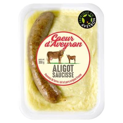 Coeur D'Aveyron Aligot Saucisse, 1 Part - 350g