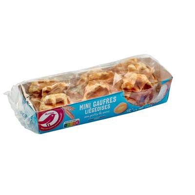 Auchan Mini gaufres Liégeoises aux perles de sucre, 256g