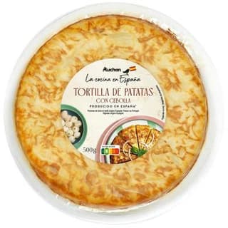 Auchan La Cocina En Espana Tortilla de patatas aux oignons, 3/4 parts - 500g
