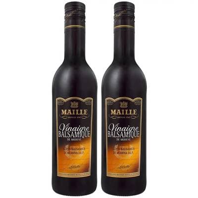Maille Vinaigre balsamique de Modène IGP en bouteille, Lot de 2x50cl