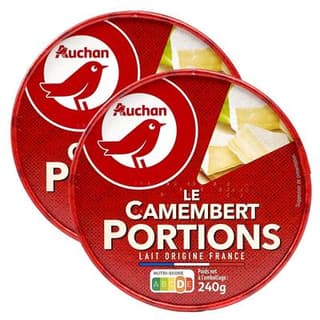 Auchan Camembert, Lot de 2x8 portions - 240g