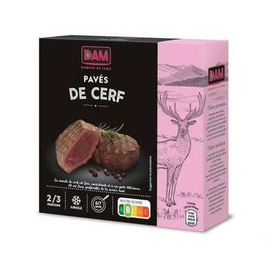 Damien De Jong Pavés de cerf sauce au poivre et crème fraîche, 2x125g