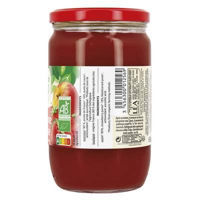 3456300012569 - Jardin Bio Etic - Purée Pomme Fraise Bio sans sucres ajoutés