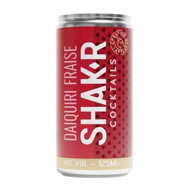 Shak'r Cocktail daïquiri fraise 14°, 12,5cl