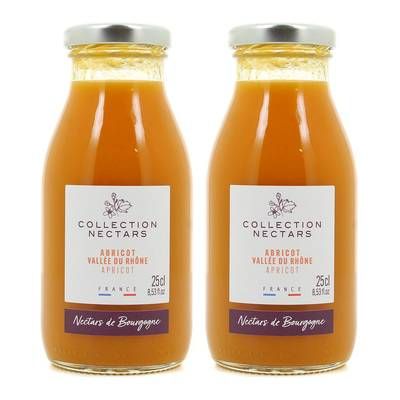 Nectars de Bourgogne Nectar d'Abricot de Haute Ardèche, Lot de 2x25cl