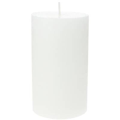 Ambiances Devineau Bougie cylindrique rustique colorée or blanc 70H120, 1 bougie