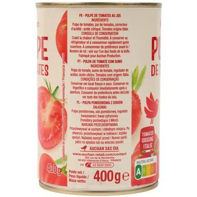 3254560020771 - Auchan - Pulpe de tomate en boîte