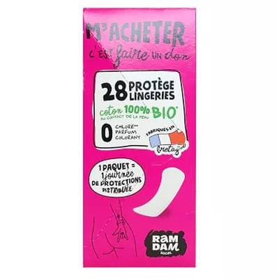 Ramdam social Protège-slips adaptables, 28 protèges-slips