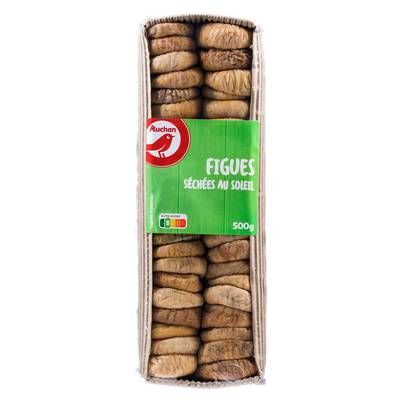 Auchan Figues Séchées au Soleil, 500g