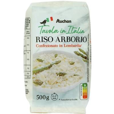 Auchan Tavola In Italia Riz Arborio pour risotto, 500g