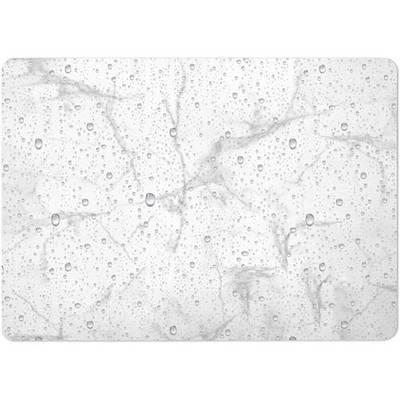 3574388018171 - Douceur D Interieur - Tapis De Bain à Motifs Aqua Blanc