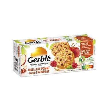 Gerblé Vitalité 6 Moelleux Pomme Saveur Framboise, 138g
