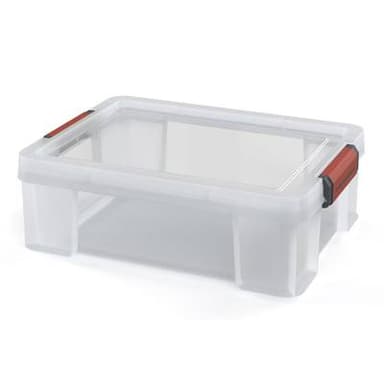 Sundis Boîte de rangement rectangulaire transparente Clip & Store, 9L