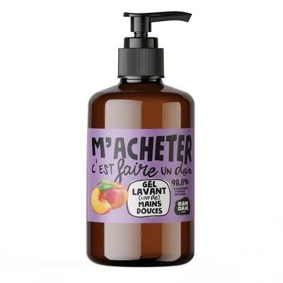 Ramdam social Gel Lavant à la Pêche, 250ml