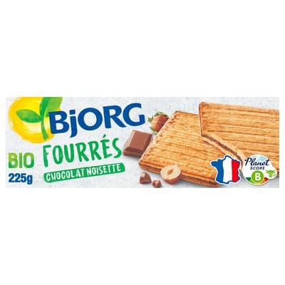 3229820783673 - Bjorg - Fourrés chocolat au lait, noisettes Bio