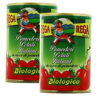 Rega Tomates pelées bio, Lot de 2x240g