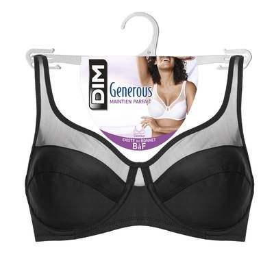 Dim Soutien Gorge Generous Noir, Taille 90 B