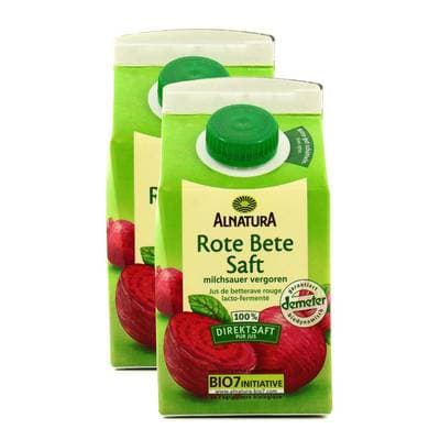 Alnatura Jus de betterave bio, Lot de 2x50cl