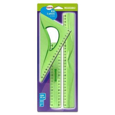 3257983346374 - Cora - Kit de traçage 3 pièces incassable