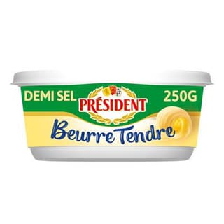 Président Beurrier Tendre Demi Sel, 250g